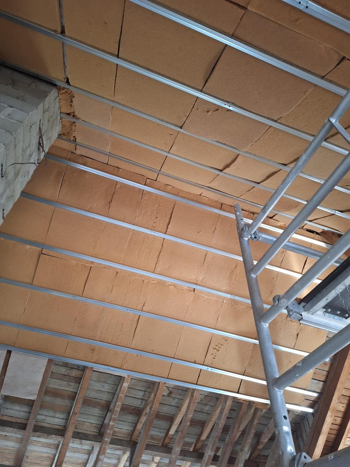 Structure ossature bois - Montage échafaudage sécurisé